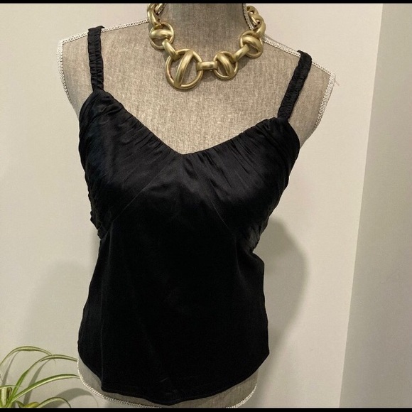 Black silk camisole - Picture 4 of 5